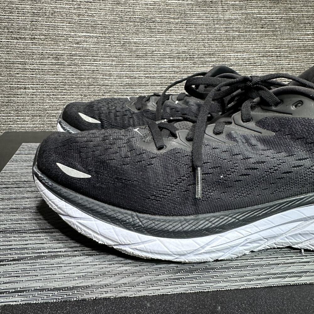 HOKA Clifton 8 Black White Road Running Shoes Sneakers 1119393 BWHT - Men's 11 - Picture 3 of 16